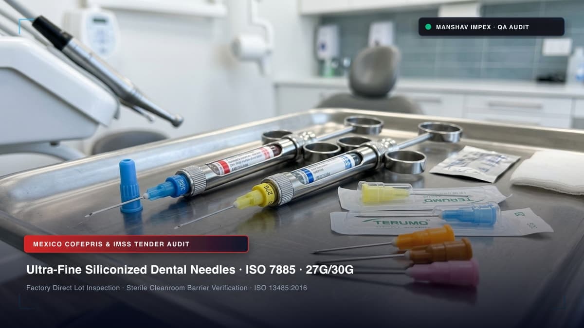 Dental Needles Wholesale Exporter from India to Mexico COFEPRIS