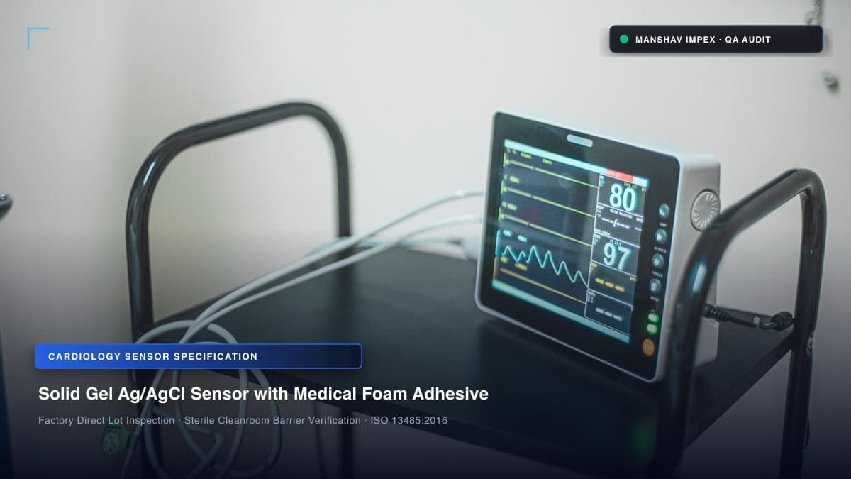 Disposable ECG Monitoring Electrodes with Ag/AgCl Sensor