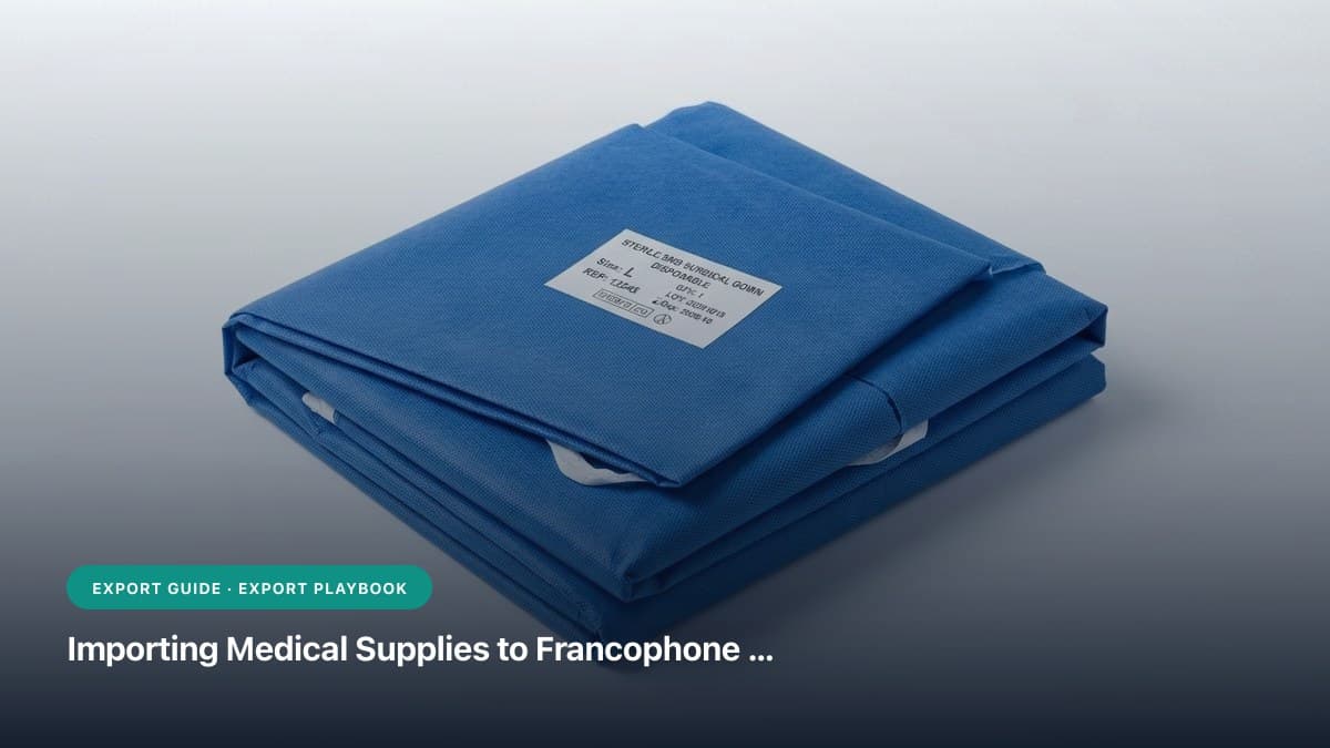 Importing Medical Supplies to Francophone West Africa: AIRP & DPML Compliance, French Documentation & Sourcing Guide