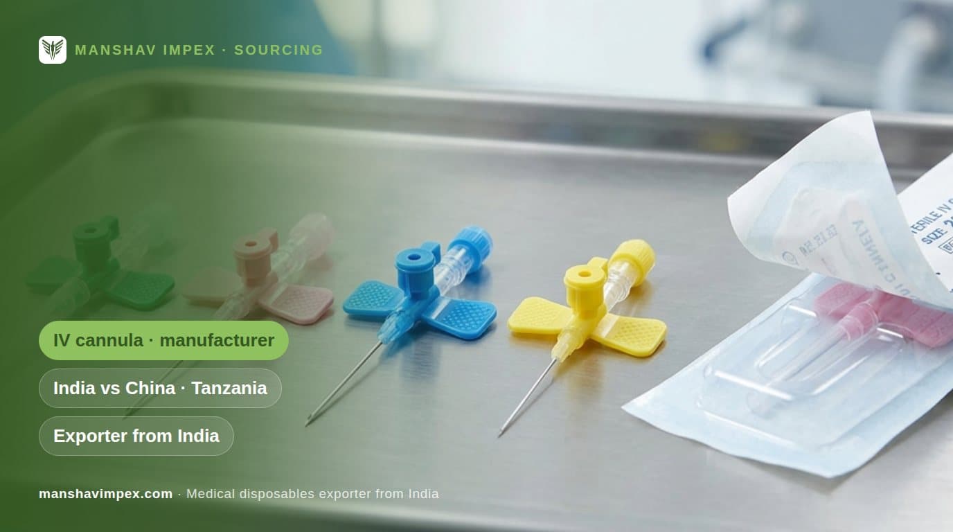 IV Cannula Manufacturer in India vs China: The Comparison Tanzanian Importers Actually Run