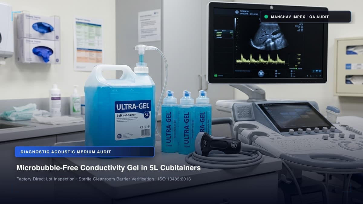 Medical Ultrasound Transmission Gel in Bottles and Cubitainers