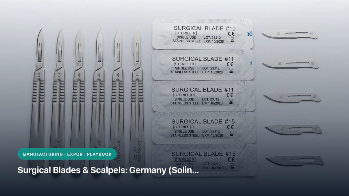 Surgical Blades & Scalpels: Germany (Solingen) vs. China vs. India (Steel Grade, Edge Sharpness & Landed Cost Comparison)