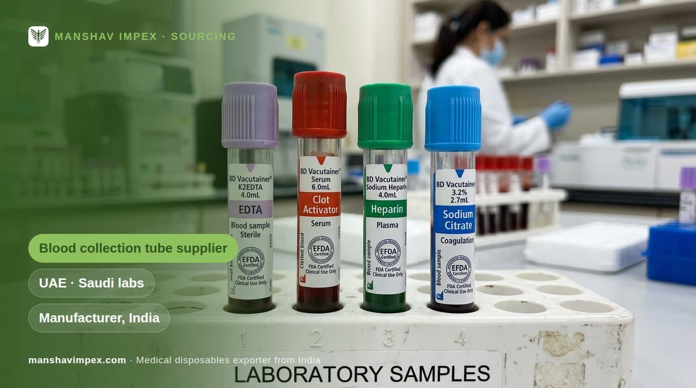 Blood Collection Tube Supplier for UAE and Saudi Labs: What Procurement Checks