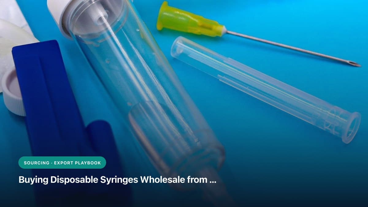 Buying Disposable Syringes Wholesale from India: 2026 B2B Procurement Guide (ISO 7886-1, Luer Lock vs. Slip, Landed Pricing)