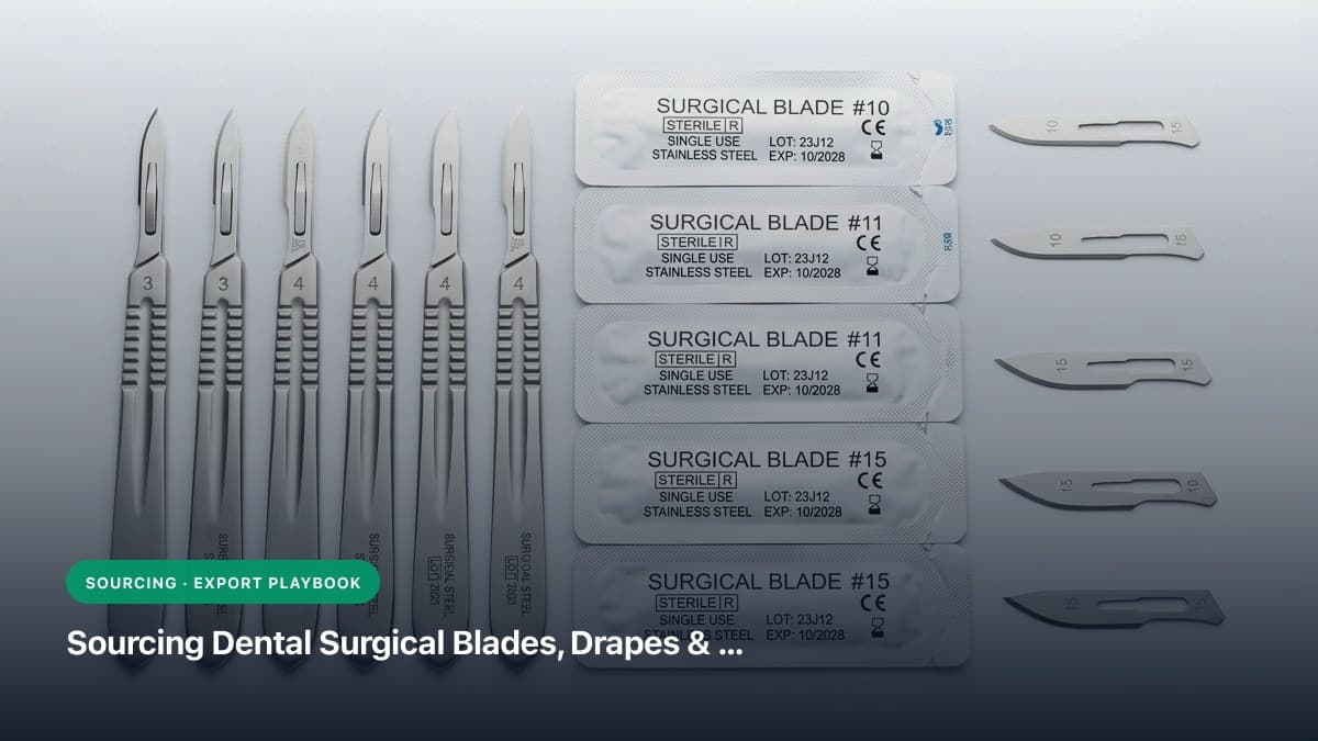 Sourcing Dental Surgical Blades, Drapes & Disposable Consumables: B2B Procurement Guide (Blades 12D, 15C, Sterile Bibs)