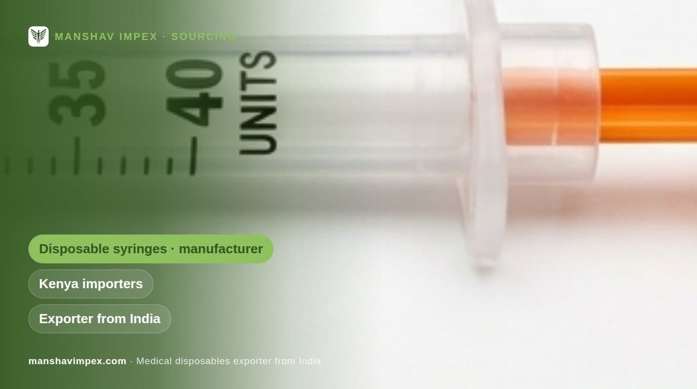 Disposable Syringes Manufacturer in India: How Kenyan Importers Choose One