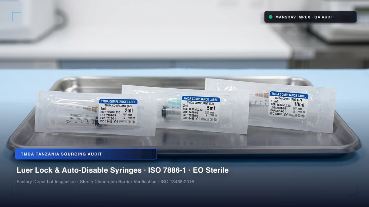 Disposable Syringes Manufacturers in India Export to Tanzania