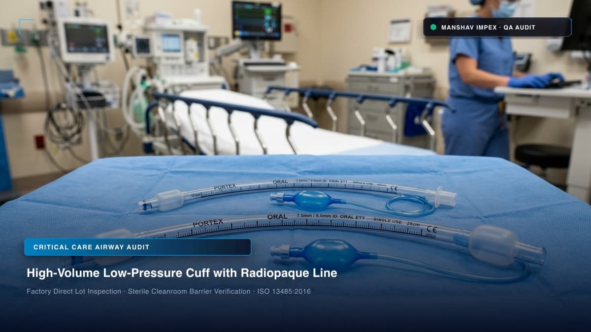 Sterile Endotracheal Tube with HVLP Cuff and Pilot Balloon