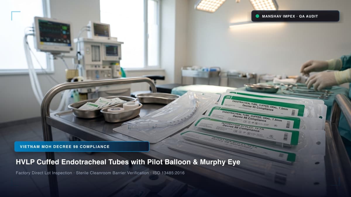 Endotracheal Tubes Bulk Exporter from India to Vietnam