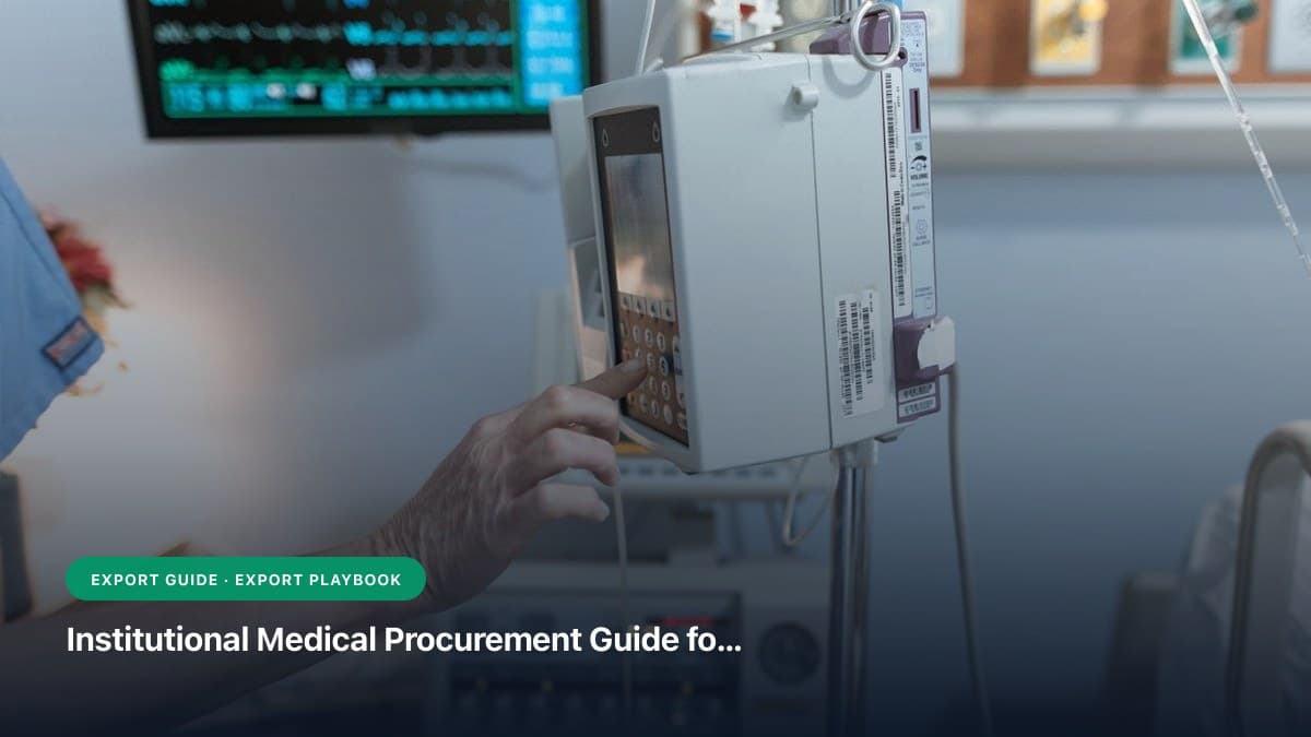 Institutional Medical Procurement Guide for NGOs, UN Agencies & Health Ministries: Emergency Kits & Tender Compliance