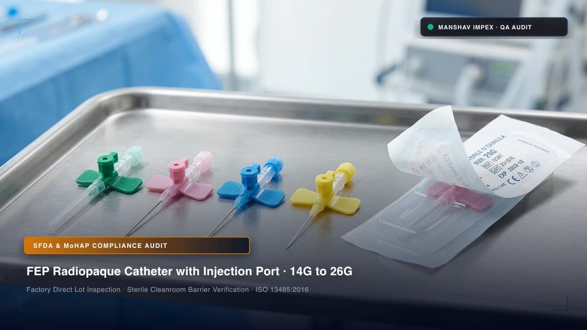 IV Cannula Exporter from India to UAE and Saudi Arabia