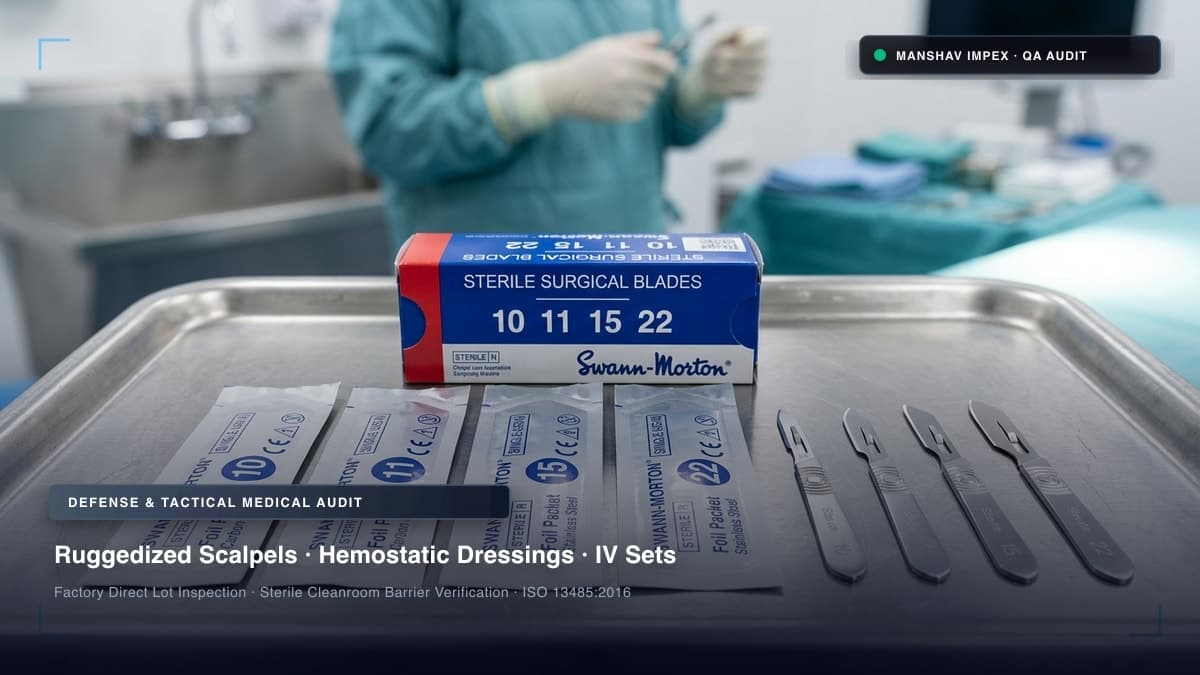 Heavy duty surgical scalpels and tactical field medical consumables