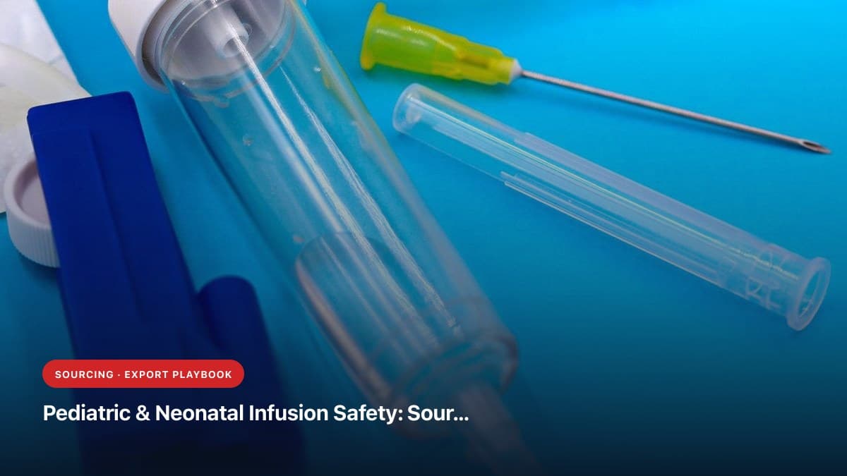 Pediatric & Neonatal Infusion Safety: Sourcing 24G/26G Micro IV Cannulas & Low Dead-Space Syringes