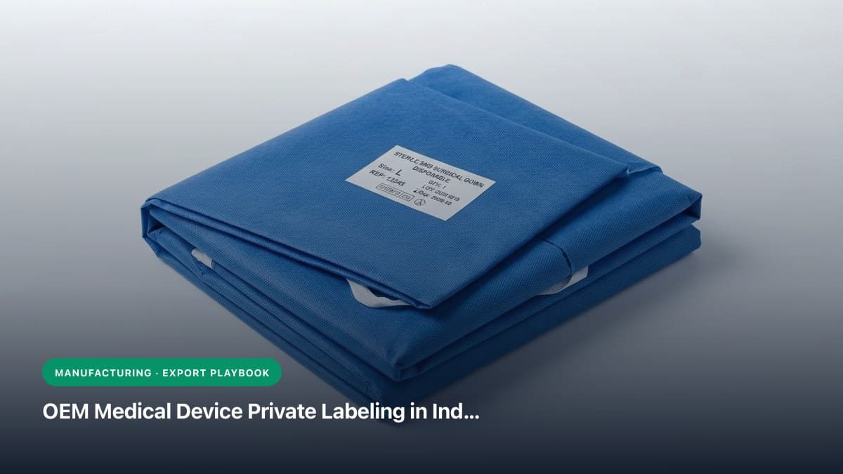 OEM Medical Device Private Labeling in India: Technical Dossiers, Tooling & CE Audits