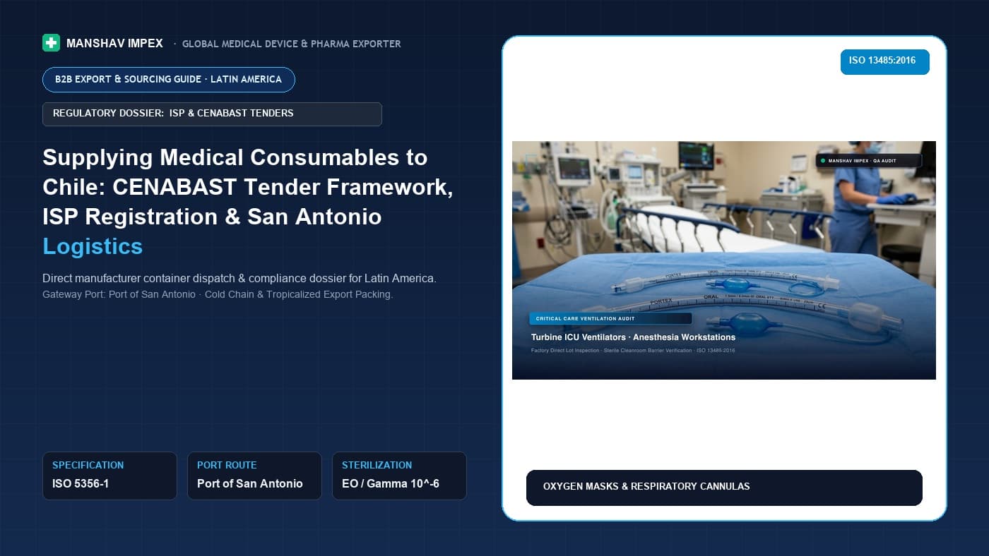 Supplying Medical Consumables to Chile: CENABAST Tender Framework, ISP Registration & San Antonio Logistics