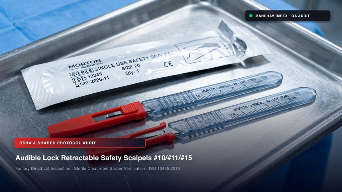 Disposable Safety Scalpels with Protective Sheath