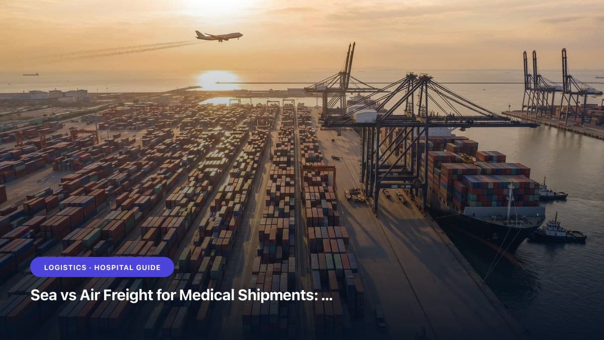 Sea vs Air Freight for Medical Shipments: How to Choose