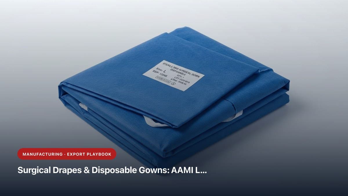 Surgical Drapes & Disposable Gowns: AAMI Level 1–4 Barrier Protection, Hydrostatic Head & Fluid Resistance Guide