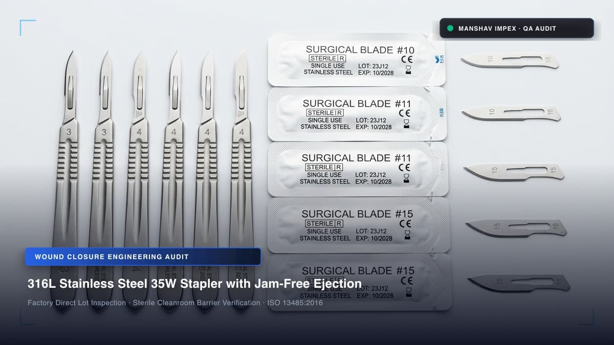 Disposable Surgical Skin Stapler and Staple Remover