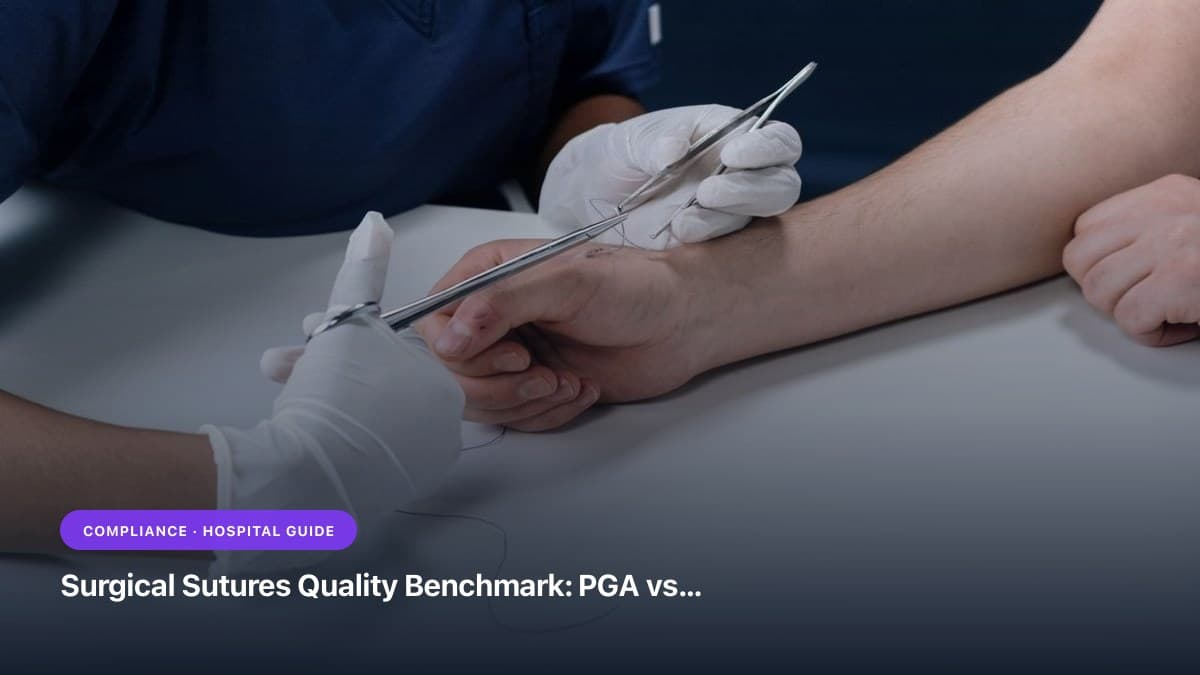 Surgical Sutures Quality Benchmark: PGA vs. Polyglactin 910 vs. Silk (Tensile Retention & Needle Sharpness)
