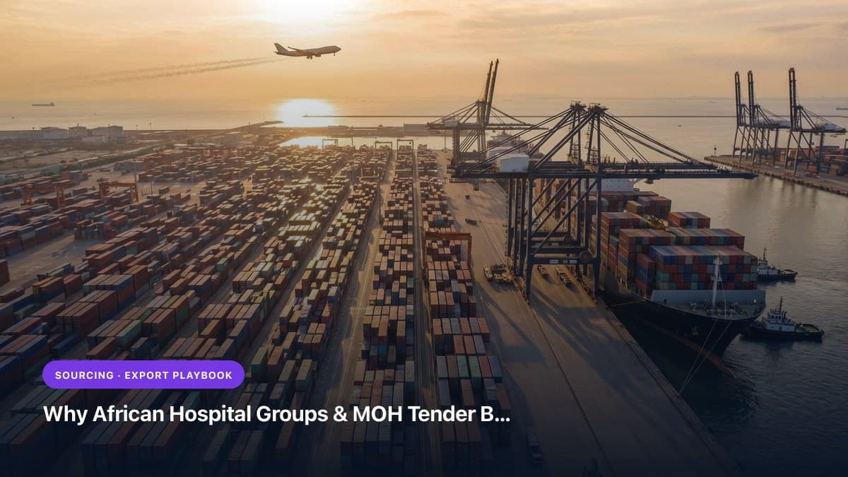 Why African Hospital Groups & MOH Tender Boards Are Shifting Sourcing from Europe & China to India (The 2026 Playbook)
