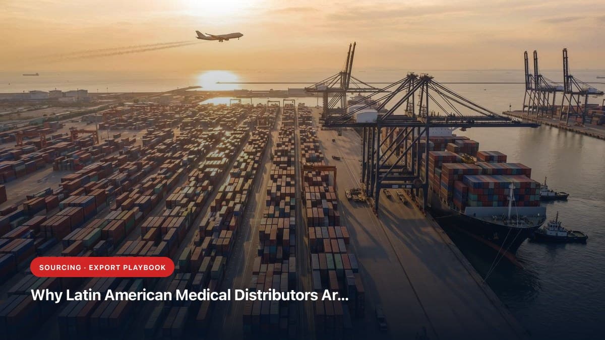 Why Latin American Medical Distributors Are Shifting Sourcing from Europe & China to India: 2026 Sourcing Playbook