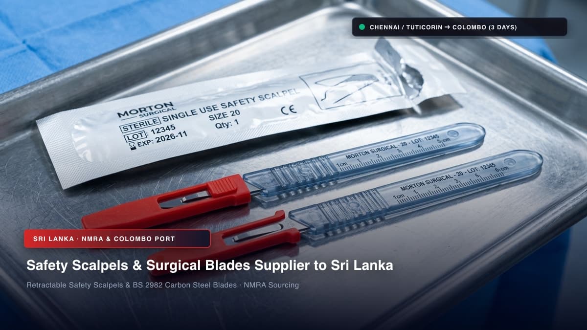 Disposable Sterile Scalpels with Ergonomic Handle (#10 to #24)