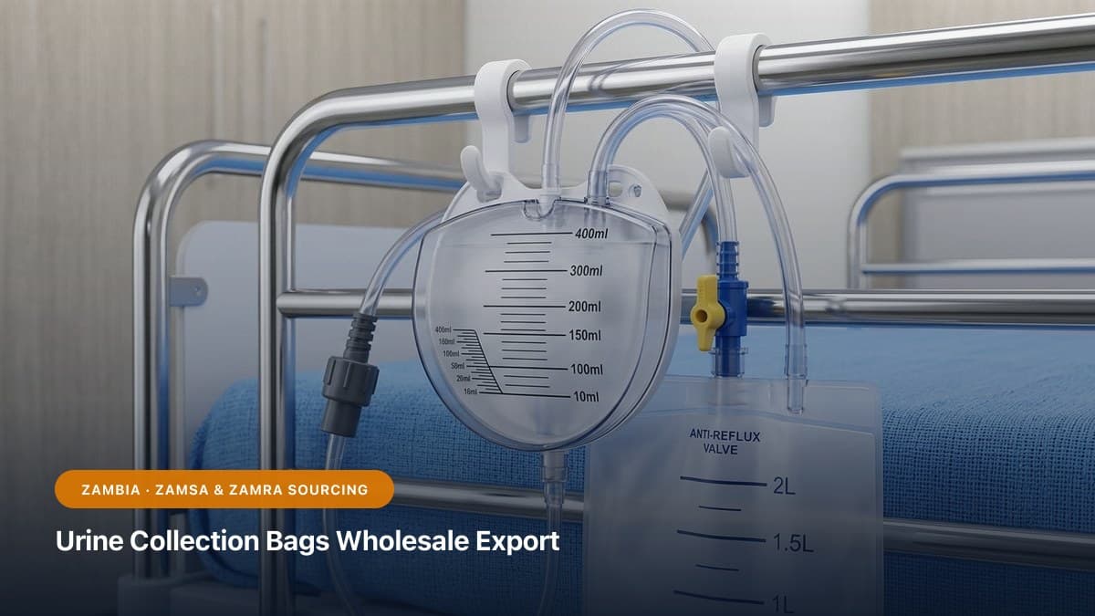 Urine Drainage Bags (2000ml with Anti-Reflux Flutter Valve)